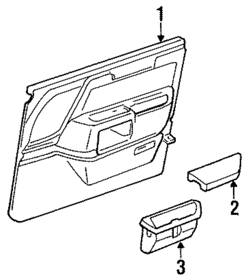 Town Car INTERIOR TRIM - FRONT DOOR