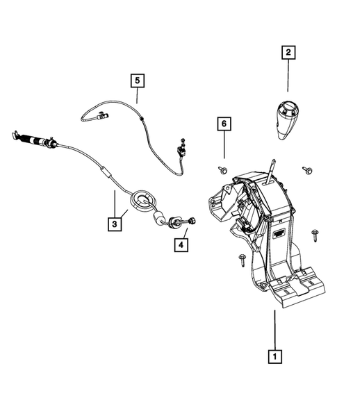 Gearshift Controls and Related Parts for 2011 Dodge Caliber #1