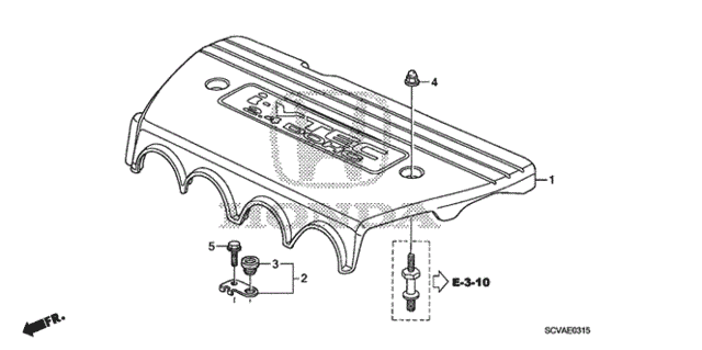 Engine/Engine Cover for 2010 Honda ELEMENT 5-DOOR #1
