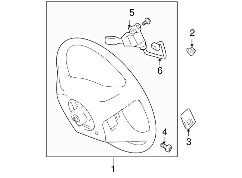 STEERING/STEERING WHEEL & TRIM for 2008 Toyota Sienna #3