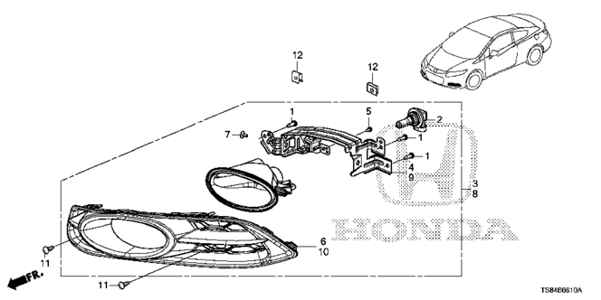 ELECTRICAL / EXHAUST / HEATER / FUEL/FOGLIGHT (1) for 2013 Honda CIVIC COUPE #1