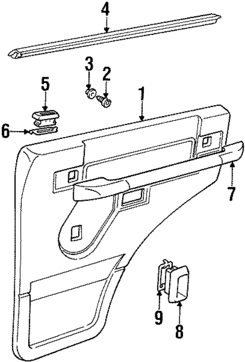 Discovery INTERIOR TRIM - REAR DOOR