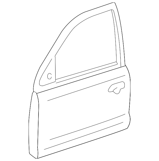 3W4Z5420124AA Деталь DOOR SHELL, RIGHT