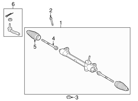 STEERING/STEERING GEAR & LINKAGE for 2015 Toyota Yaris #2