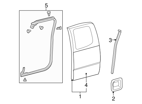 BODY/DOOR & COMPONENTS for 2007 Toyota Tacoma #2