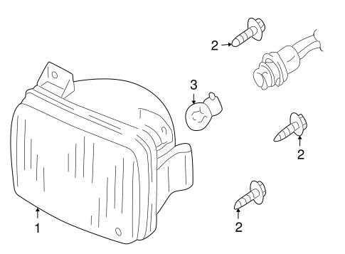 Electrical/Fog Lamps for 2002 Ford Escape #1