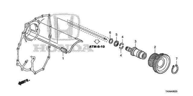 AT Idle Shaft (L4) for 2008 Honda Accord #0