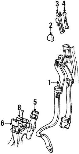 Town Car FRONT SEAT BELTS