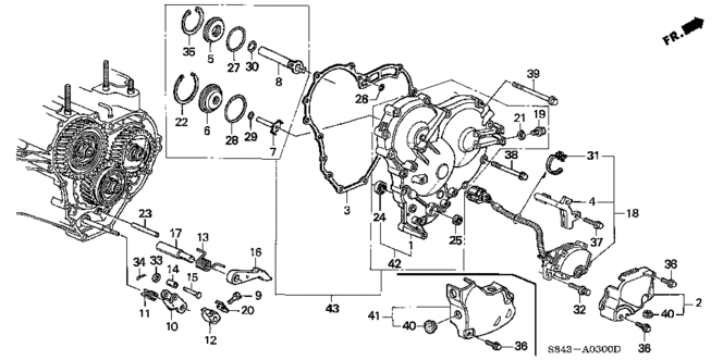 TRANSMISSION - AUTOMATIC/AT RIGHT SIDE COVERS for 2001 Honda ACCORD SEDAN #1