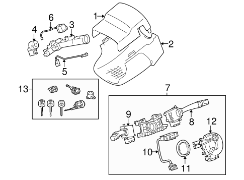 ELECTRICAL/IGNITION LOCK for 2006 Toyota Solara #1