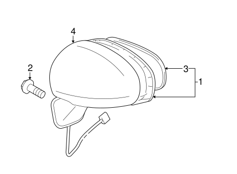 BODY/OUTSIDE MIRRORS for 2016 Toyota Prius V #1