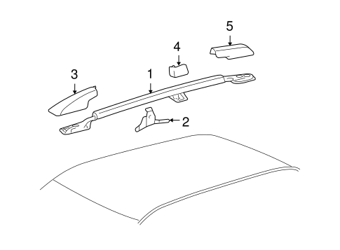 Body/Roof Rack for 2006 Toyota Highlander #2