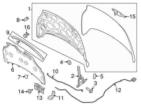 Body/Hood & Components for 2017 Ford Fiesta #1