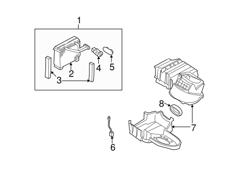 Evaporator Components for 2003 Infiniti I35 #1