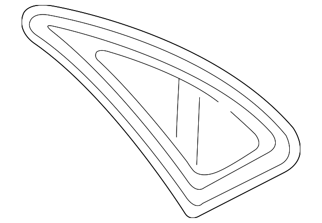 30896784 Деталь QTR GLASS, RIGHT
