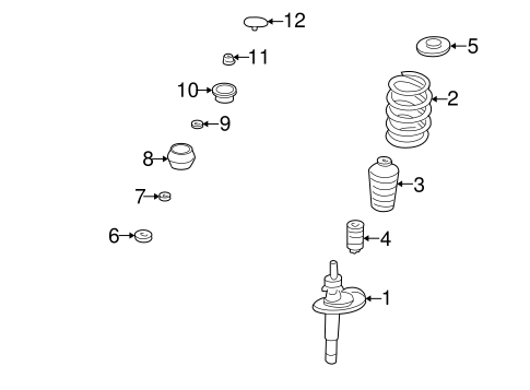 Struts & Suspension Components for 2000 Volkswagen Golf #0