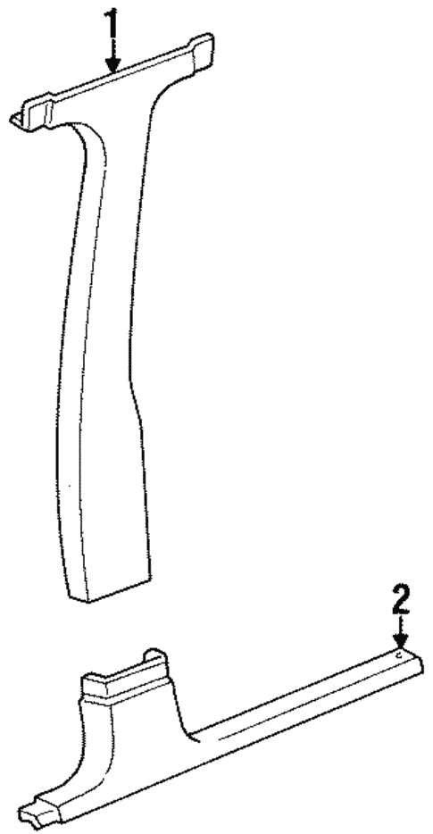 Interior Trim - Pillars for 1991 Pontiac Grand Prix #0