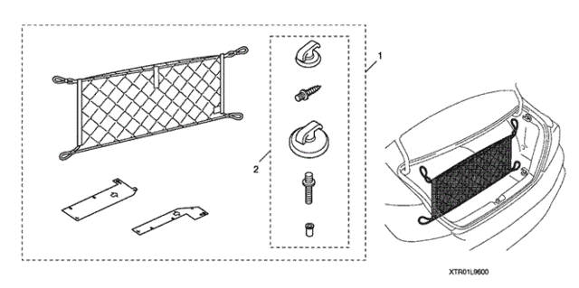 Cargo Net for 2012 Honda CIVIC COUPE #0