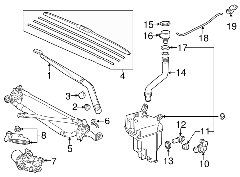 ELECTRICAL/WIPERS for 2014 Toyota Highlander #1