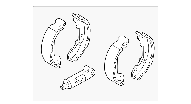 6S4Z-2200-A Деталь REAR SHOES