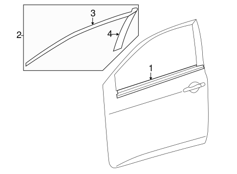 BODY/EXTERIOR TRIM - FRONT DOOR for 2013 Toyota Corolla #1
