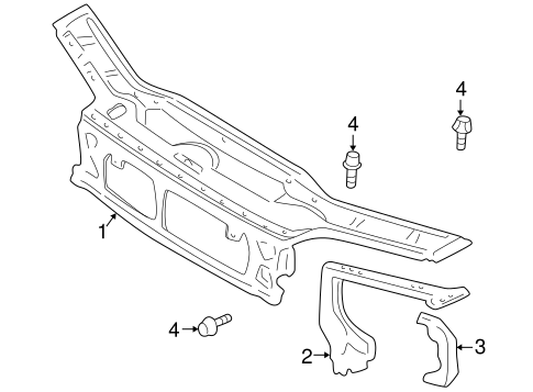 XC70 RADIATOR SUPPORT