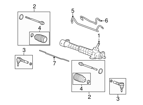 Malibu STEERING GEAR & LINKAGE 3