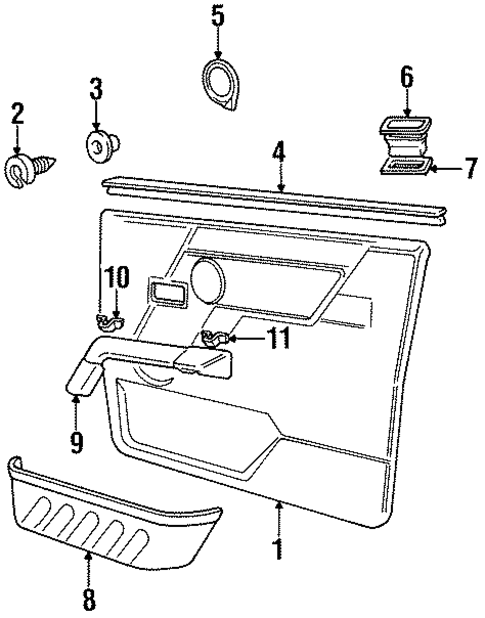 Discovery INTERIOR TRIM - FRONT DOOR