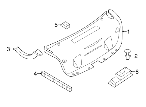 Interior Trim - Trunk for 2016 BMW 330e #0