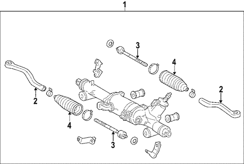 Steering Gear & Linkage for 2007 Lexus IS250 #2