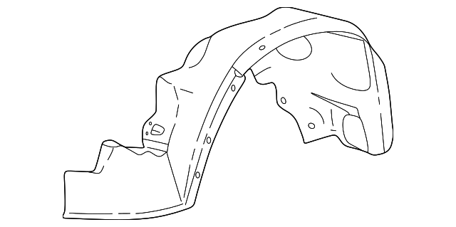 5F2Z-16102-A Деталь FENDER LINER, LEFT