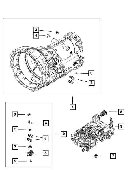 Case, Extension, Oil Pan, and Indicator (Dipstick) for 2018 Jeep Grand Cherokee #3