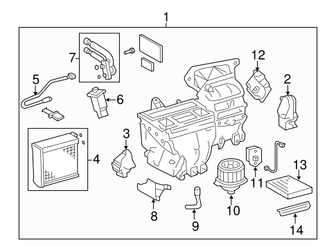 HVAC/CONDENSER, COMPRESSOR & LINES for 2005 Toyota Corolla #2