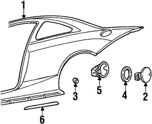 Cougar EXTERIOR TRIM - QUARTER PANEL