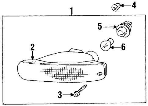 ELECTRICAL/SIGNAL LAMPS for 1997 Toyota Celica #1