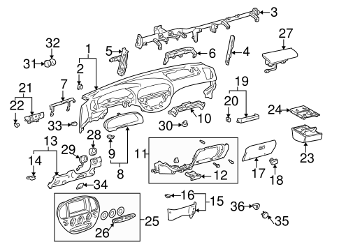 BODY/INSTRUMENT PANEL for 2000 Toyota Tundra #1