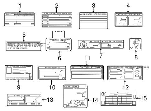 BODY/LABELS for 2016 Toyota Prius C #1