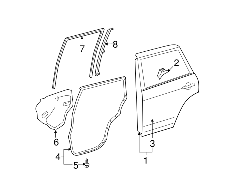 BODY/DOOR & COMPONENTS for 2008 Toyota RAV4 #1