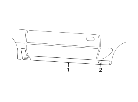 Body/Exterior Trim - Pillars for 2000 Ford Mustang #1