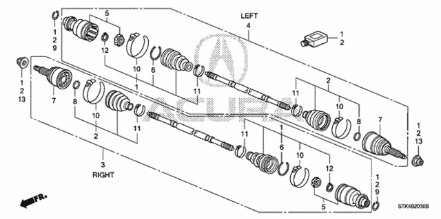 Rear Driveshaft for 2008 Acura RDX #0