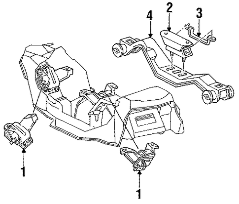 Mustang ENGINE & TRANS MOUNTING
