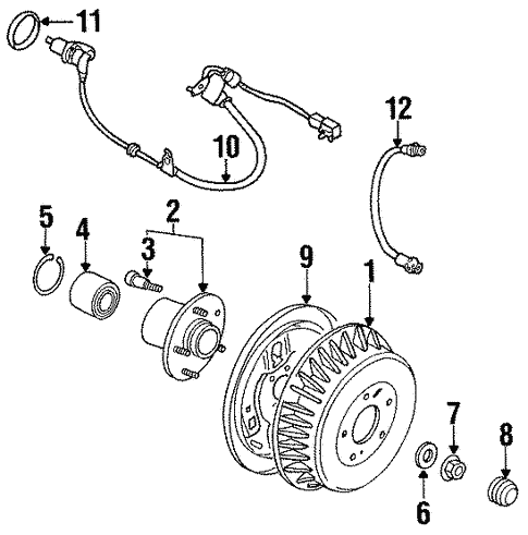 Rear Brakes for 1995 Nissan Quest #0