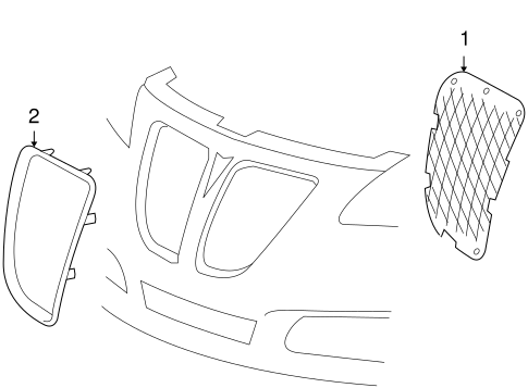 G6 GRILLE & COMPONENTS