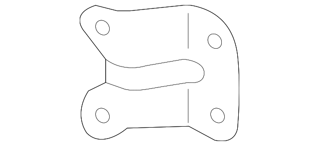 T2R5107 Деталь HOOP BAR BRACKET, RIGHT