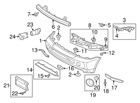 Range Rover Sport BUMPER & COMPONENTS - FRONT