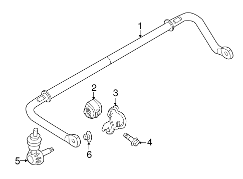Rear Suspension/Stabilizer Bar & Components for 2017 Ford Focus #1