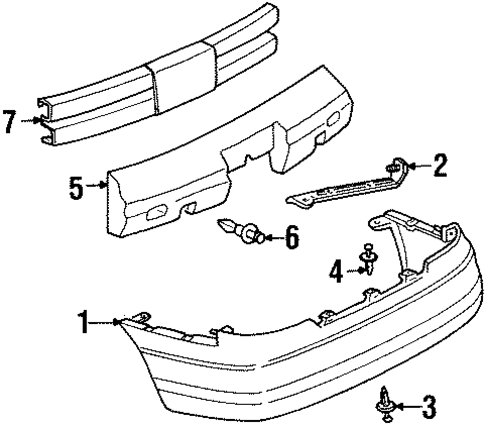 Intrigue BUMPER & COMPONENTS - REAR