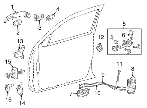 BODY/FRONT DOOR for 2016 Toyota Tacoma #2