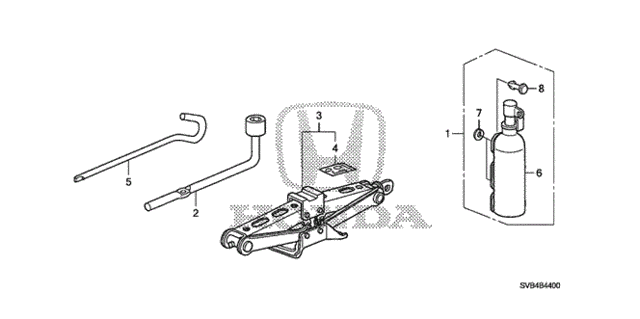 Tools - Jack for 2010 Honda Civic #1