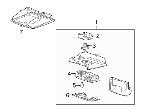 Body/Overhead Console for 2009 Ford Taurus X #1